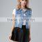 wholesale OEM ODM Bulk Factory women fashion Retro joker sleeveless denim vest jacket vest