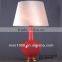 ceramic long neck table lamp in glaze finishing