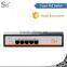 4 10GbE-port Layer 2 full Gigabit modular unmanaged Ethernet switches