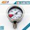 (YBF-40A) 40mm all stainless steel reasonable price liquid filled type warning style high pressure dial bore gauge manometer