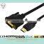 Black HDMI to 24+1 DVI cable with Ethernet support 3D