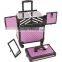 Pro 4 Wheels 2 in 1 Rolling Makeup Cosmetic Nail Case