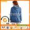 100% Cotton Wholesale Long-sleeve Hooded Chambray Parka Denim Jacket For Women