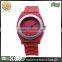 Ladies 3 hands analog silicone japan movement quartz watch sr626sw