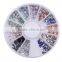 12 color special shape acrylic rhinestone for nail decoration wheel