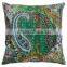 Paisley Indian Kantha Throw Pillow Cover Handmade Paisley Cushion Cover