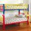 hot sale cheap cool triple bunk bed , colorful bunk bed for kids for home , school , army use