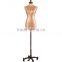 wholesale quality adjustable fabric half body mannequin torso