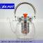 Perfect Clear Heat Resistant Borosilicate Glass Tea pot 1100R/2200R