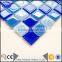 blue color-gradation glass mosaic tile