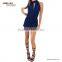 Red halter short rompers jumpsuits for women 2016