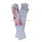 white halloween costume long arm gloves LG-030