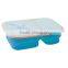 Silicone Collapsible Lunch Box Eco Double Silicon Lunch Box Folding Flat Collapsible Lunch Container