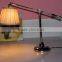 metel base and fabric shade table lamps & reading lights