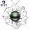 Wholesale Jewelry 12--13mm S925 Silver Tahitian Black Pearl Pendant