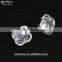 New Product for 2016 Silver Plated Fashion Jewlery Brass Charm Flower Earring With Zircon Stone