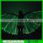 Fiber Optic Clothing Luminous Led Lighted Big White Angel Wings Costume