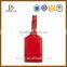 Fashion luxury OEM pu leather business card size luggage tag
