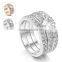 3pcs/Set 18kgp Jewelry Gold Rings Price With Stones                        
                                                                                Supplier's Choice