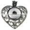 CJ3026 snap button for necklace, zinc alloy with rhinestone pendant