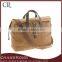 Wholesale Waterproof Waxed Canvas Briefcase With Leather Trim