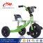 Rubber wheels tricycle kids / kids folding tricycle with control lever / three wheels baby pram tricycle for 2 years