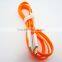 customized magnetic TPE flat micro usb data cable for phone charger cable