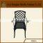 Hot sale! Die sand cast aluminum dining chair hotel lounge furniture outdoor furniture