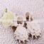 Flower White Sandals for Newborn Baby Girl
