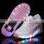 fashion hot sell kids LED light roller shoes with retractable one wheel