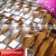 Purple hand drawing waving glass mosaic tiles HG-84028