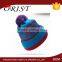 Colorful Knit Hat Cap With Balls Hanging Manufacturers
