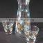 Set of 4 mason jar with lids & glass carafe sale