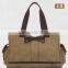 Waxed Canvas Duffel Bag Canvas Tote Bag With Leather Handle