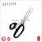 9 inch Promotional Black ABS Handle Pinking Patterned Scissors