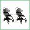 Folded baby stroller new design baby carriage with Grey color better than yoya