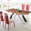 TB big size retangle walnut wood veneer table with 8-10 seaters