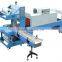 Automatic sleeve wrapper and PE thermal shrink packing machine