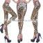 Multicolors leather look fashion sexy women high-waist leggings