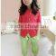 Factory Direct Summer Fashion Baggy Trousers Wholesale Korean Candy Color Thin Cotton Pants For Girls