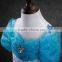 2015 high quality Cinderella cosplay baby dress wholesale short sleeve long style princess dresses for girls 5 to 10 years