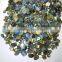 NATURAL LABRADORITE NICE FACETED CHECKERBORD AMAZING BLUE COLOR FIRE & GOOD QUALITY LOT