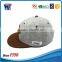 6 Panel Embroidery Snapback Cap Grey Wool Snapback Cap