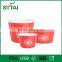 design ice cream cup with lid spoon