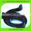 20mm width black elastic buckled stretchable hook loop