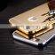 Shockproof Ultra-thin Aluminum Metal Bumper Frame Bulk Cell Phone Case with Mirror back Cover For iPhone 5 5s 6 6s plus