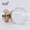 Door Hardware European Zinc Crystal Furniture Cabinet Glass Knob