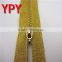 3# Fashion Metal Zipper With Golden tape and teeth With Open End