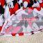 New Baby Casual Girls Cartoon Mouse Pattern Dots Dress High Short Sleeve Cotton Dresses Red Round Neck Dancing Costumes For Kids