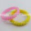 Fancy twist bracelet chain for girls silicone twist bracelet